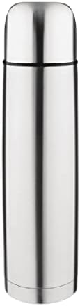 Gourde Isotherme En Acier Inoxydable 580ml - Thermos Avec Tasse Et Brosse - Garde Chaud/froid 6-12h - Noir