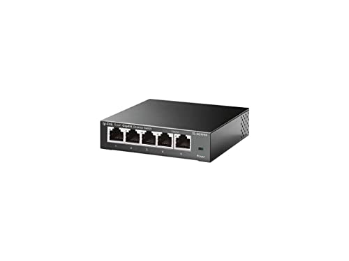 TP-Link TL-SG105S | 5 Port Gigabit Ethernet Switch | Desktop/Wall-Mount | Plug & Play | Fanless | Sturdy Metal | 3 Year Manufacturer Warranty | 802.1p/DSCP QoS & IGMP Snooping | Compact Design - Image 3