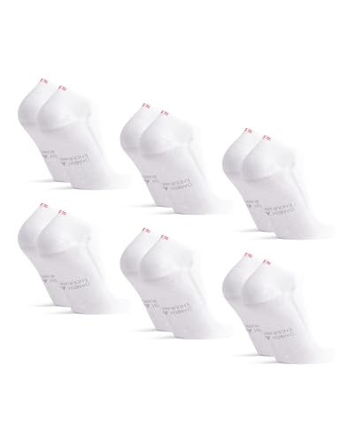 DANISH ENDURANCE Low-Cut Bamboo Viscose Ankle Socks for Men & Women, 6-Pack