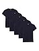 Produktbild Lower East Herren T-Shirt mit V-Ausschnitt aus 100 % Baumwolle, Dunkelblau (5er Pack), XL