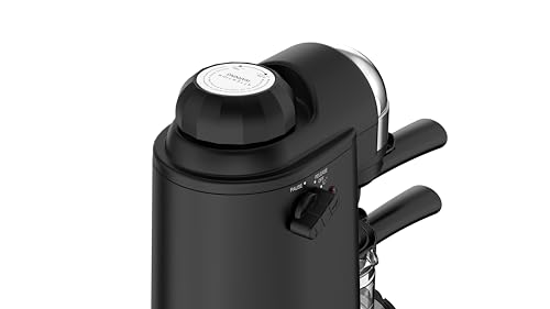 Image of Russell Hobbs RCM800C5 Espresso Machine with Integrated Frother 5 Bar Cappuccino & Latte Maker with Stainless Steel Filter Detachable Drip Tray Glass Carafe Overheat Protection 4 Cups