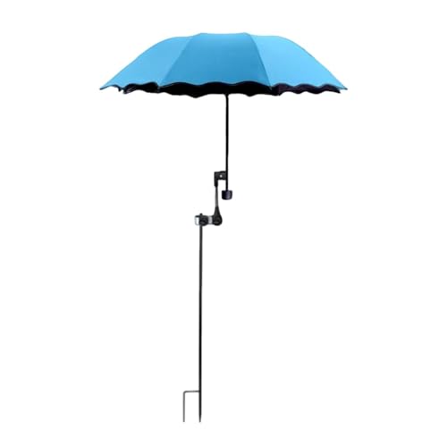 Stgfyxgs Abrazadera Universal para Jardín, Protección Solar, Diámetro 95 Cm, Azul