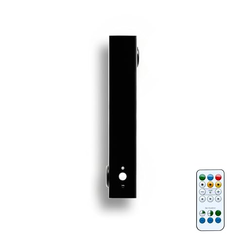 Image of Motion Sensor LED Night Lights, 2500 mAh Rechargeable Battery Operated Indoor Wall Light Without Power Connection with Switch, Wireless Wall Lighting Battery for Cabinet Bedroom Stairs(Black)