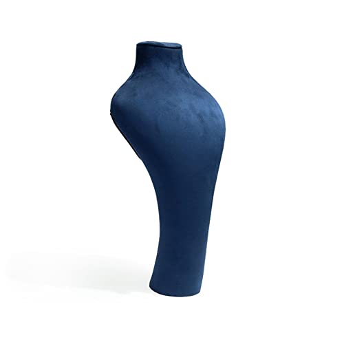 Organizador de joyas con colgante de cadena para el busto de la joyería soporte de exhibición de cuero escaparate del collar soporte de exhibición de la figura del busto de la joyería de la joyería