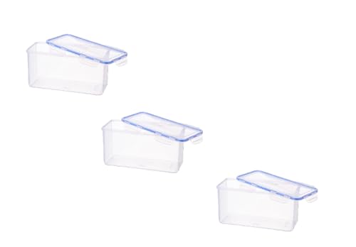 Image of Aristo Lock & Fresh 333 Plastic Storage Container Set of 3-3800 ML, Transparent Clear, large (LOCK&FRESH333)