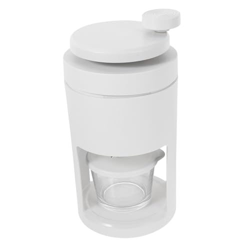 FUNOMOCYA Manual Ice Shaver Machine Hand Crank Ice Crushing for Smoothies Portable Maker 2-in-1 Ice Shaver Cup