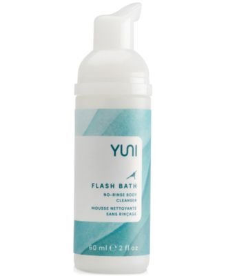 YUNI Beauty Flash Bath No-Rinse Body Cleanser Foam, Travel Size