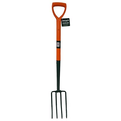 Green Jem Carbon Steel Border Fork - Orange Cover