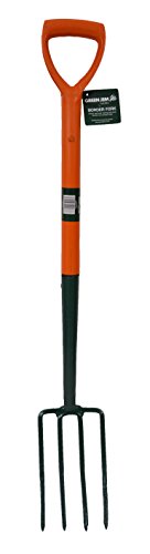 Green Jem Carbon Steel Border Fork - Orange