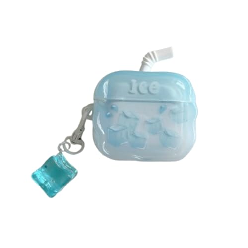 SCQYCWA �L���[�g �N���G�C�e�B�u �~���N�e�B�[ �W���[�X �p�^�[�� �f�U�C�� AirPods Pro 3 �P�[�X(2025)�p TPU�ϏՌ��w�b�h�z���J�o�[ �y���_���g�t�� Air Pod Pro ��3����p �j�̎q ���̎q (�A�C�X)