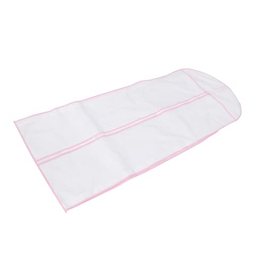 1pc Nonwoven Wedding Dress Storage Bag Dust Cover for Bridal Gown Breathable Garment Bag for Edge Design Extra Reusable and Washable