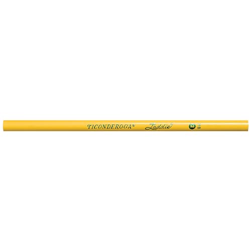 TICONDEROGA Ołówki do drabiny, w drewnie #2 HB miękkie bez gumki, żółte, 12-pak (13040)