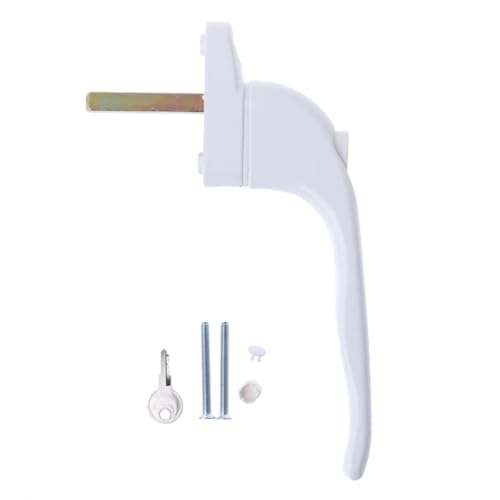window handles, White Universal Key Locking For Double Glazing/Security Switch/Aluminum