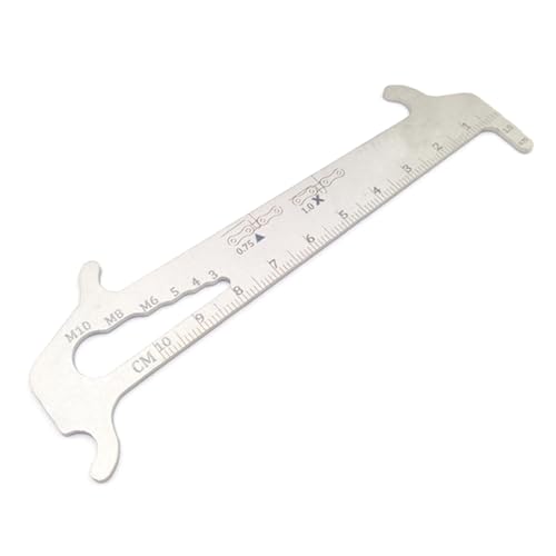 HYBEW Road Bicycles Chain Wear Indicators Mountain Bicycles Chain Measurement Checker Stretched Chain Gauges Checking Tool Bicycles Chain Measuring Tool
