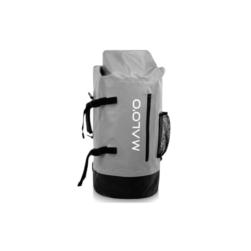 Malo’o mochila seca impermeable 45L – mochila impermeable resistente para pesca, playa, kayak, camping, surf y aventura al aire libre