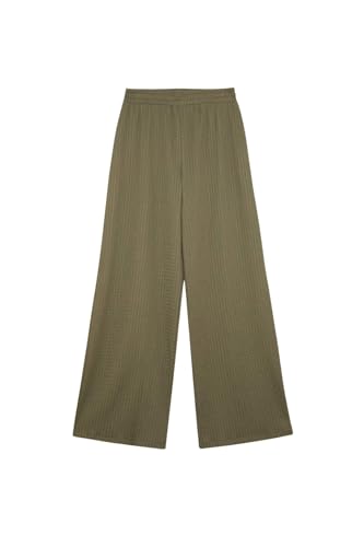 DeFacto Bürümcük Pantolon Straight Fit Beli Lastikli Basic Düz Geniş Bol Paça