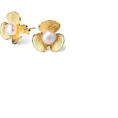 Rihi By P.C.Chandra Gold Plated Flower Stud Earring for Women & Girls (B0CFDXL65S) Amazon Price History, Amazon Price Tracker