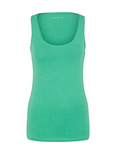 TOM TAILOR Damen 1036260 Basic Top, 31032 - Vivid Leaf Green, L – Ansicht 5