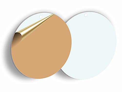 Made In Usa By Autumn 3.5" Dia Acrylic Clear Circles/Plexiglass Sheet Disc/Blanks Plaque W/Hole, Crafts/Vinyl/Cricut Projects Blank Ornaments, Charms, Keychains. Pack Of 25 #TOP5