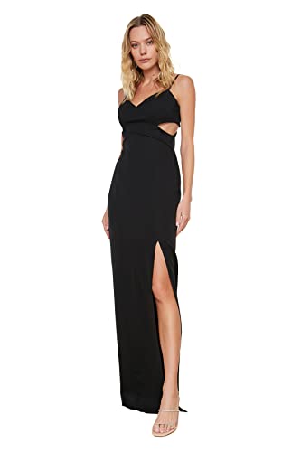 Trendyol Detaillierte Abendkleider Kleid Abito da Sera Formale, Black, 36 da Donna