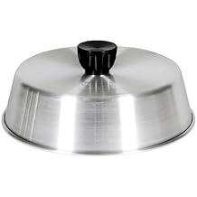 FSE ALBC008 Grill Basting Cover, 8" Dia., Round, Bakelite knob, Aluminum
