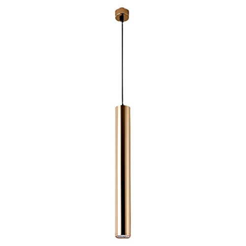 Lámpara colgante de cilindro con luz neutral para iluminar barras de cocina