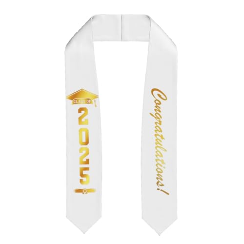 KKRMTUG Graduation Stole Class Of 2025, Senior 2025 Graduation Honor Stole/Sash, Class Of 2025 Graduation Decorations
