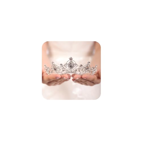 Corona de cristal plateado como regalo de bodas para novias y damas 6