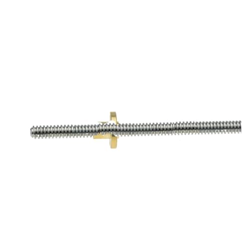 Metal Ball Screw nut 1PC Threaded Rod T8 Lead Screw Pitch 2mm Lead 2mm Length 150/250/350/450/550/650mm(550MM)
