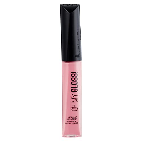 Rimmel London Oh My Gloss! Lip Gloss, Glossy Finish - Stay My Rose, 6.5 ml
