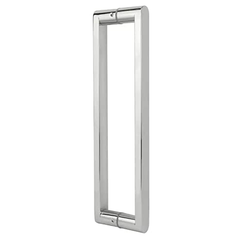 Poignée de porte Barn noire et argent en verre pour entrée de grange