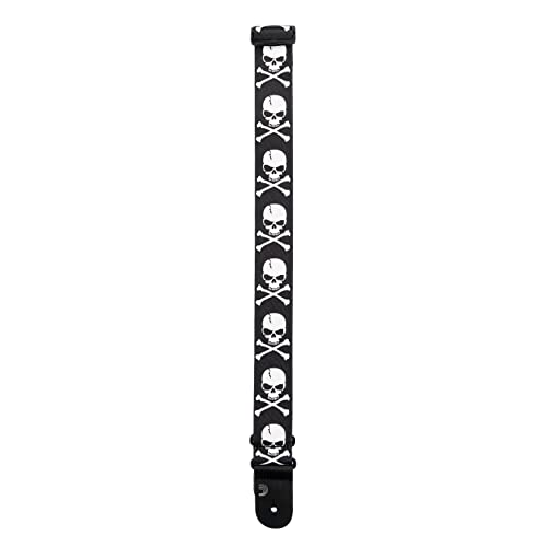 Sangle de guitare Cross Bone Skull pour jouer sur scène avec un style rock affirmé - 3