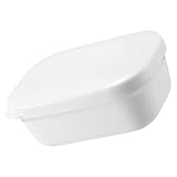 Healifty Caja Jabonera Plástica con Tapa Diseño Minimalista y Drenaje Soporte Multiusos para Baño y Almacenamiento de Pastillas de Jabón Resistente Fugas y Humedad