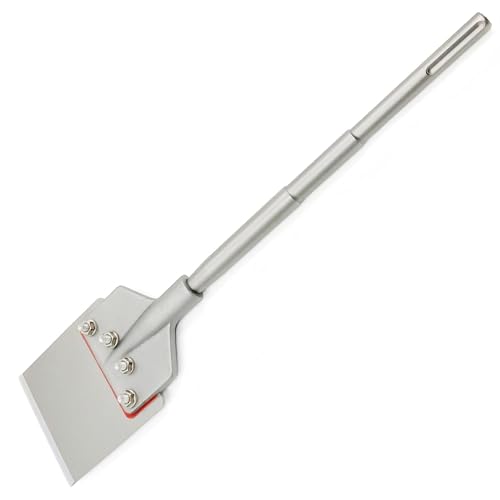 Regiis Tech SDS Max Floor Scraper 6 in. x 24.4 in. Removable Handle Wide Tile Flooring Adhesives Remover, Thinset Removal Tool Chisel Bit for Rotary Hammer Drill by Regiis Tech - Used condition - US$61.12