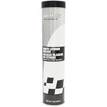 LubriMatic 11354 White Lithium Grease - 14 Ounce Cartridge Pack of 10