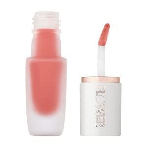 FLOWER BEAUTY By Drew Barrymore Perfect Pout Lip Color - Soft Matte Finish - Liquid Lipstick - Comfortable + Lightweight Feel Salsa