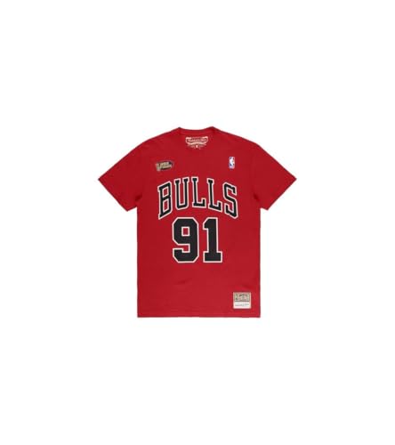 Mitchell & Ness NBA Chicago Bulls Scottie Pippen Hardwood Classics T-Shirt Herren rot/schwarz, XXL