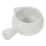 PAMINGONO Olla De Leche De Cerámica Mini Cacerola Cafetera Calentadora Utensilios De Cocina Recipiente Para Calentar Leche Mini Sartén Mini Olla Cacerola De Leche Olla Para Guisar Bol
