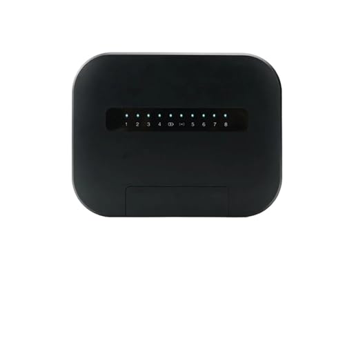 DIKAMAN Timer per irrigazione, Timer for irrigazione da Giardino con valvola 'Acqua, Controller for Intelligente Wi-Fi a 8 stazioni per irrigazione di Prati e Giardini(Noir)