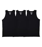 Pair of Thieves Superiair Tank Top for Men 3 Pack - Ultra Soft, Lightweight 100% Cotton Undershirt for Men - Black