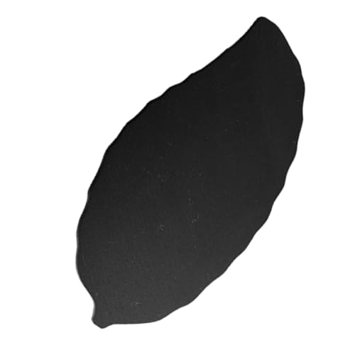 Plato para sushi forma hoja 28x14 cm negro miniatura 1