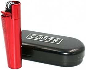 Limited Edition - Clipper Lighter ® Deep Laser Engraved Personalised Metal - Engraving Included for Birthdays, Anniversaries, Weddings and Valentines - Red