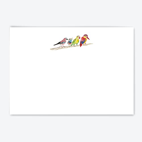 Me Loovely Birds Flat Notecard and Envelopes Sets A6 Size Blank Greeting Cards Stationery Writing Supplies Correspondence Notecard Set (Pack of 10 Letters with Envelopes Supplied in a Gift Envelope) - Image 4