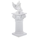 Décoration de table vintage : une figurine de colonne romaine peut servir à décorer un jardin ou constituer un cadeau idéal pour une pendaison de crémaillère, pour la famille ou les amis, lors d'occasions spéciales. statue grecque décorative en résine