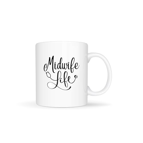 Temas Store Midwife Life Mug – 11oz Ceramic Coffee Cup for Nurses & Healthcare Professionals