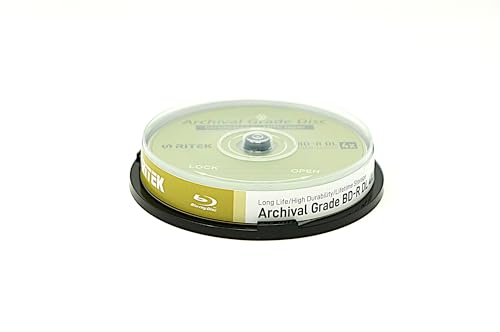 Image of 10 Pack Ritek BD-R DL 50GB 4X Archival Grade Blank Disc Certified by ADTC Japan