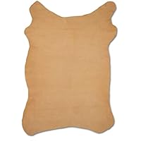 Zerimar Piel Cuero | Pieles Cuero Natural | Retales de Piel para Manualidades | Piel para Artesanos | Retal Cuero | Retales de Cuero | Color: camel | Medidas: 105x70 cm.9.1 Pies