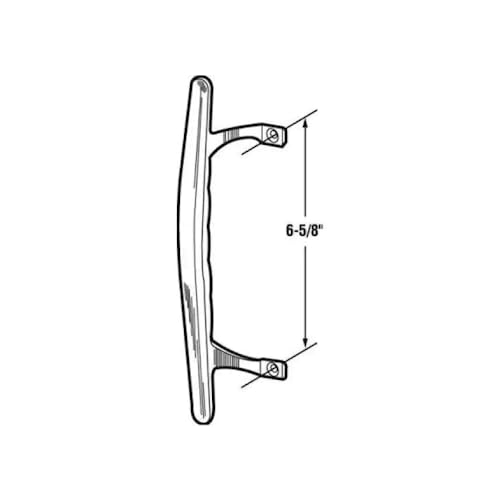 Alcan Standard Pull Handle For Sliding Patio Doors - Color: Black #TOP1