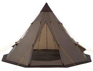 Tipi Zelt CampFeuer Spirit für 4 Personen in Braun