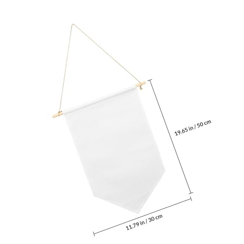 Bannière en lin beige : rangement mural solide pour pins émail